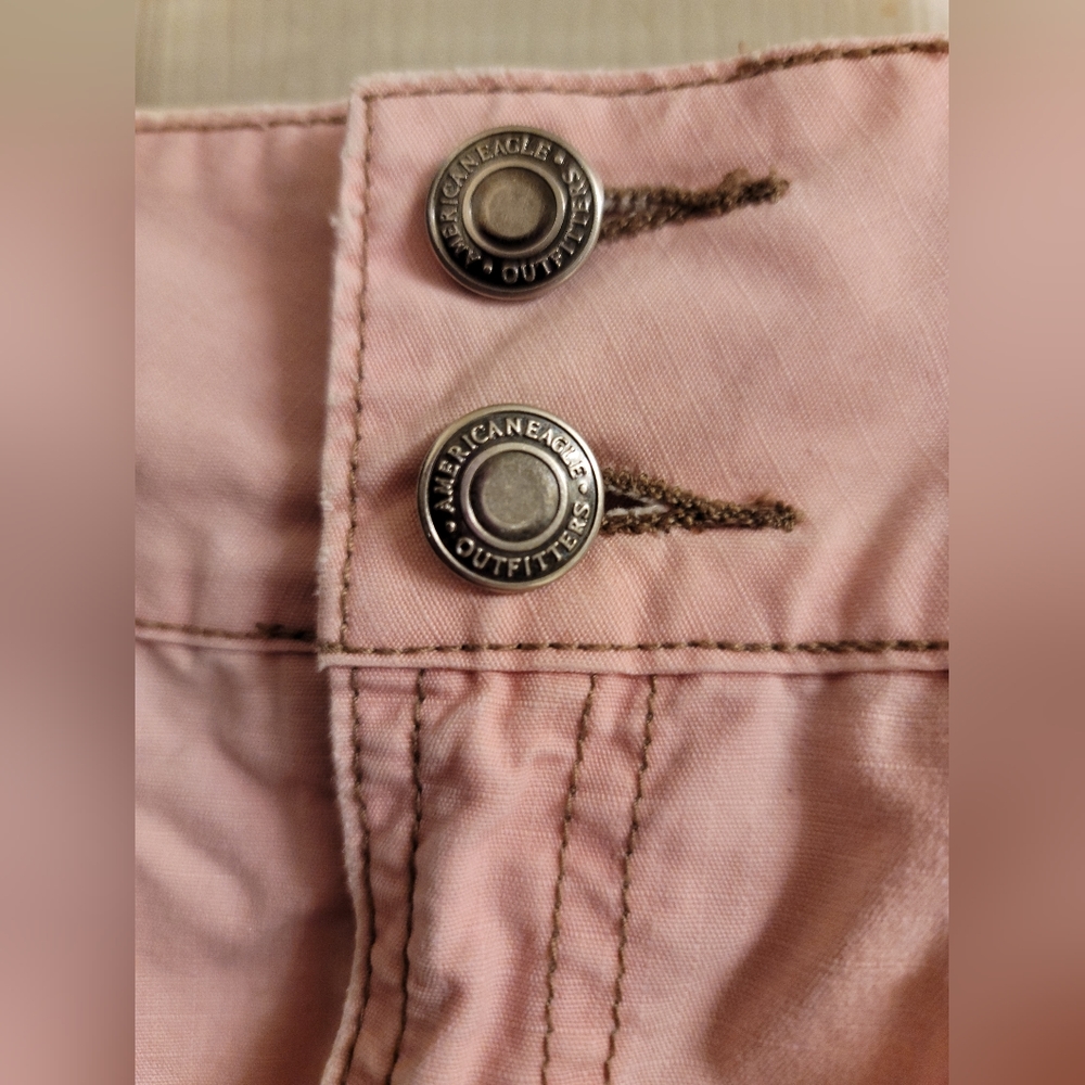 American Eagle Outfitters Woman's Skirt Size 8 Pink 4 Pockets Light Used 1 time - Picture 5 of 10